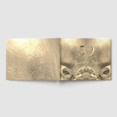 Golden Wedding 50th Jubileum Elegant Faux Gold Gastenboek (Volledig)