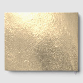 Golden Wedding 50th Jubileum Elegant Faux Gold Gastenboek (Achterkant)