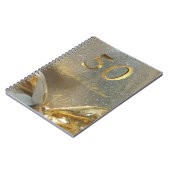 Golden Wedding 50th Jubileum Elegant Faux Gold Notitieboek (Linkerzijde)
