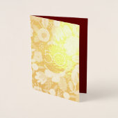 Golden Wedding 50th Jubileum Folie Kaarten (Voorkant)