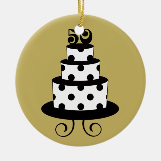 Golden Wedding 50th Jubileum Keepslag Keramisch Ornament (Voorkant)