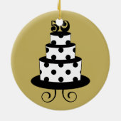 Golden Wedding 50th Jubileum Keepslag Keramisch Ornament (Achterkant)