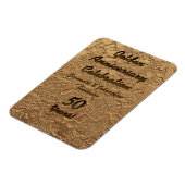 Golden Wedding 50th Jubileum Party Rag Dolls Magneet (Linkerzijde)