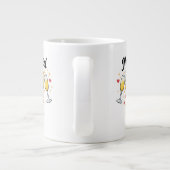 Golden Wedding Anniversary Coffee Mug Gift Grote Koffiekop (Achterkant)