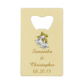 Golden Wedding Creditkaart Flessenopener (Voorkant)