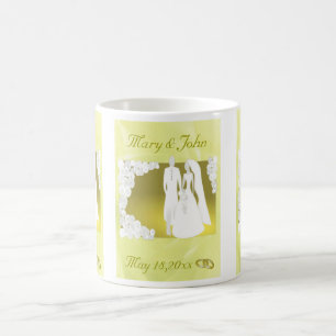 Golden Wedding Favor Koffiemok