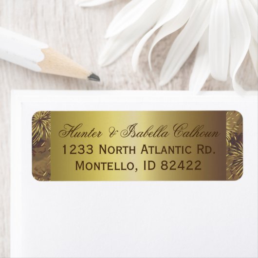Golden Wedding Fireworks Etiket (Insitu)