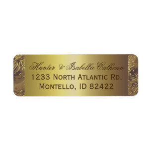 Golden Wedding Fireworks Etiket
