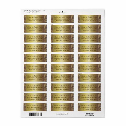 Golden Wedding Fireworks Etiket (Full Sheet)