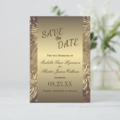Golden Wedding Fireworks Save The Date (Staand voorkant)