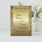 Golden Wedding Fireworks Save The Date (Staand voorkant)