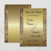Golden Wedding Fireworks Save The Date (Voorkant / Achterkant)