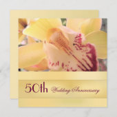 Golden Wedding Invitation Kaart (Voorkant / Achterkant)