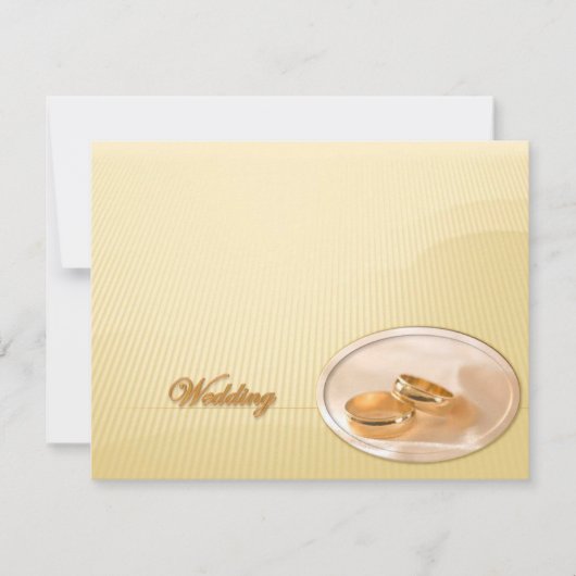 Golden Wedding Invitation Kaart (Voorkant)