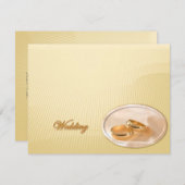 Golden Wedding Invitation Kaart (Voorkant / Achterkant)