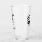 Golden Wedding Jubileum 50 jaar herdenking Glas (Links)