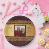 Golden Wedding Jubileum 50th Treasure Papieren Bordje (Feest)