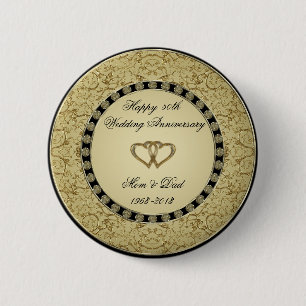 Golden Wedding Jubileum Button