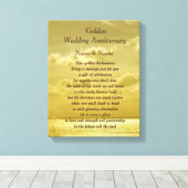 Golden Wedding Jubileum canvas (Insitu (Houten vloer))