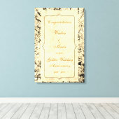  Golden Wedding Jubileum Canvas Afdruk (Insitu (Houten vloer))