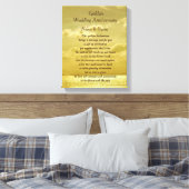 Golden Wedding Jubileum canvas Afdruk (Insitu (Slaapkamer))