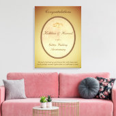 Golden Wedding Jubileum Canvas Afdruk (Insitu (Woonkamer))