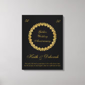  Golden Wedding Jubileum Canvas Afdruk (Voorkant)