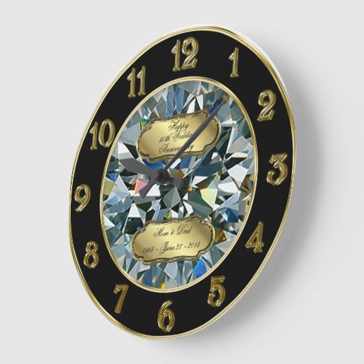 Golden Wedding Jubileum Clock Grote Klok (Hoek)