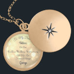 Golden Wedding Jubileum Darling Wife Ketting<br><div class="desc">Stylish Gold sparkle personaliseerde Wife Golden Wedding Jubileum Ketting.</div>