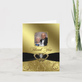 Golden Wedding Jubileum Foto bedankt (Voorkant)