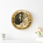Golden Wedding Jubileum  Foto Gift Grote Klok (Huis)