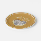 Golden Wedding Jubileum foto hart papier bord (Gekanteld)