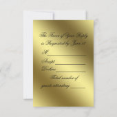 Golden Wedding Jubileum Foto RSVP (Achterkant)