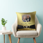 Golden Wedding Jubileum Foto Sierkussen (Stoel)