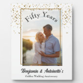 Golden Wedding Jubileum Fotoplaat (Voorkant)