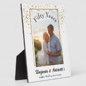 Golden Wedding Jubileum Fotoplaat (Zijkant)