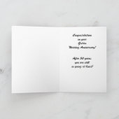 Golden Wedding Jubileum Gefeliciteerd Dolls Kaart (Binnen)