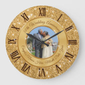  Golden Wedding Jubileum Gift Ideeën Grote Klok (Voorkant)