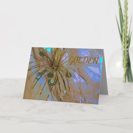 Golden Wedding Jubileum Invitation 50 jaar kaart (Voorkant)