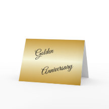 Golden Wedding Jubileum Kaart