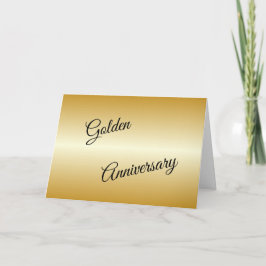 Golden Wedding Jubileum Kaart