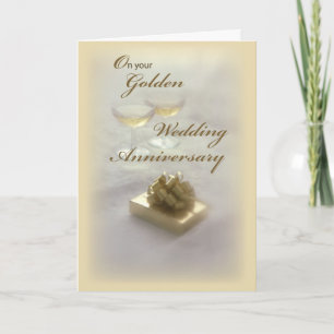 Golden Wedding Jubileum Kaart