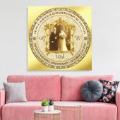 Golden Wedding Jubileum Klassieke Foto Lijst Canvas Afdruk (Insitu (Woonkamer))