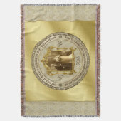 Golden Wedding Jubileum Klassieke Foto Lijst Deken (Voorkant Verticaal)