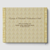 Golden Wedding Jubileum Klassieke Foto Lijst Gastenboek (Achterkant)