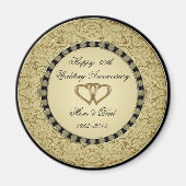 Golden Wedding Jubileum Magnet (Voorkant)