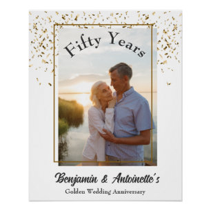Golden Wedding Jubileum Perfect Poster