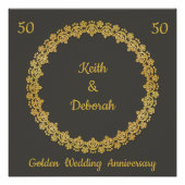 Golden Wedding Jubileum Poster (Voorkant)