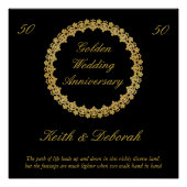  Golden Wedding Jubileum Poster (Voorkant)