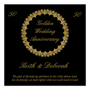  Golden Wedding Jubileum Poster
